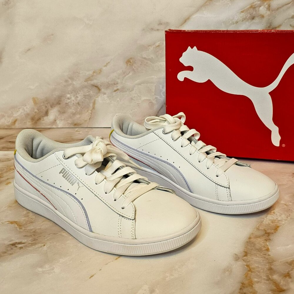 Puma Vikky V2, Size 8, Color White With Color Acc… - image 1